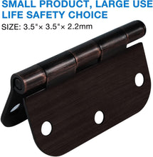 Load image into Gallery viewer, Premium 3.5-Inch Oil Rubbed Bronze Hinges - Ideal for Doors &amp; Windows, 30 Pack