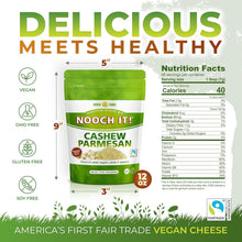 Load image into Gallery viewer, Delicious Dairy-Free Cashew Parmesan Cheese – 12oz Fair Trade Vegan Alternative