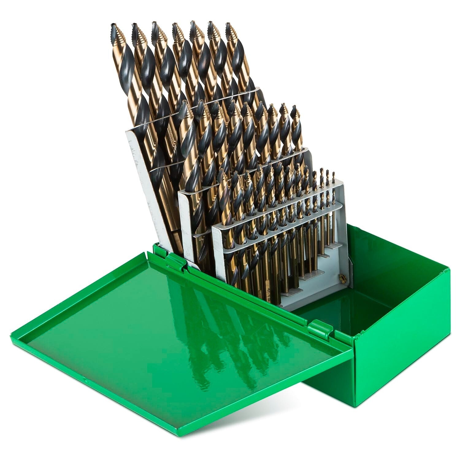 29-Piece High-Speed Cobalt Stubby Drill Bit Set for Precision Metal Cutting