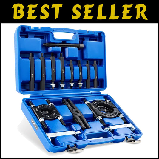 Premium 5 Ton Capacity Bearing Puller Kit - Includes 2" & 3" Separator Jaws