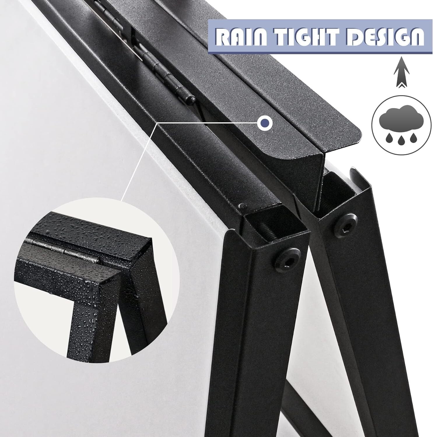 Heavy-Duty A-Frame Sidewalk Sign 24x36 Inches with Slide-in Poster Feature