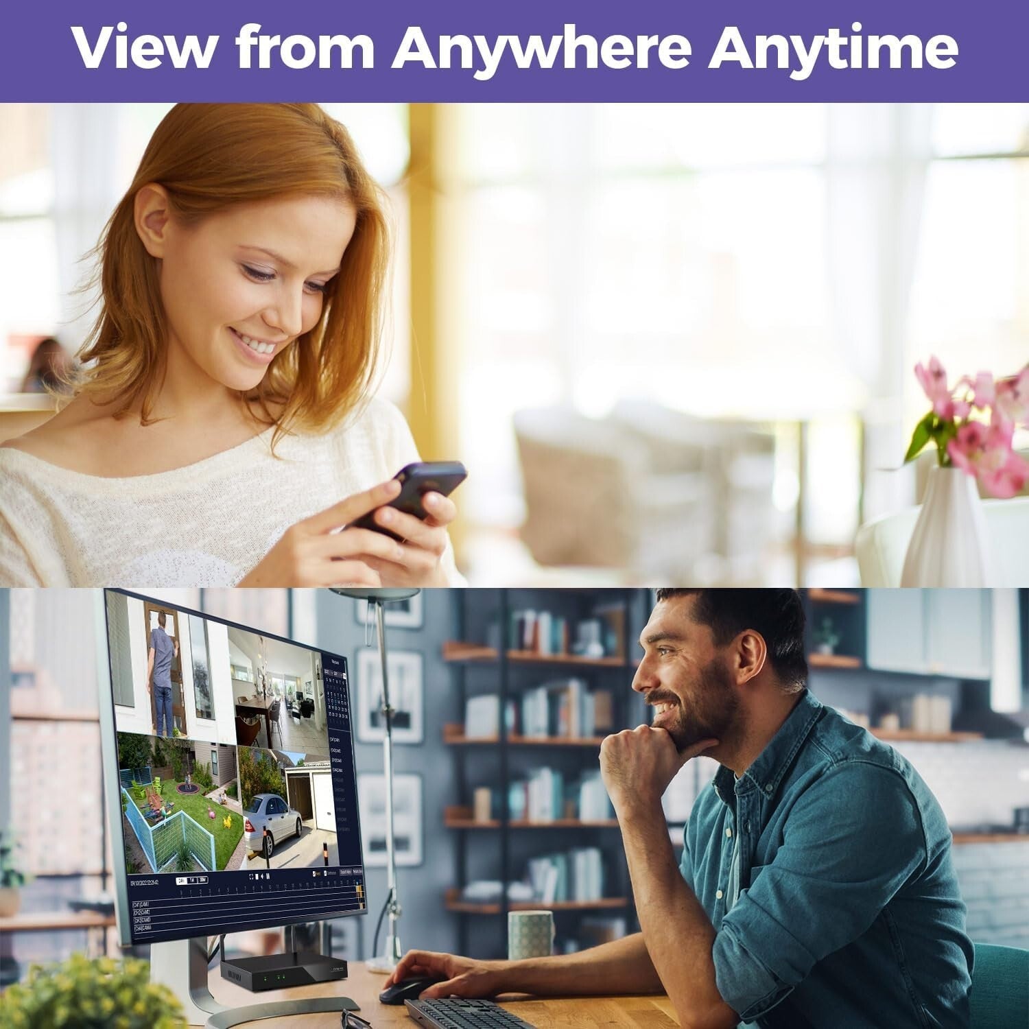 Advanced Dual-WiFi PTZ Camera System with Night Vision & 1TB Surveillance HDD