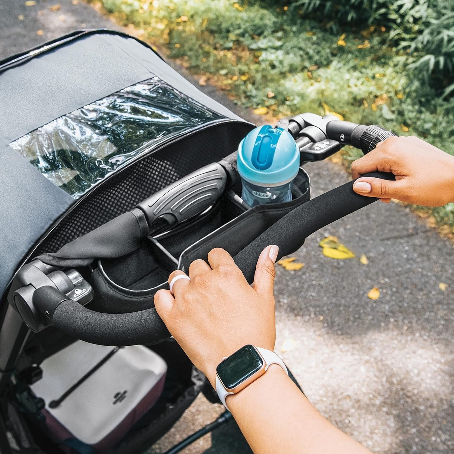 Lightweight Activ3 Jogging Stroller - Eclipse Grey with Adjustable Handle