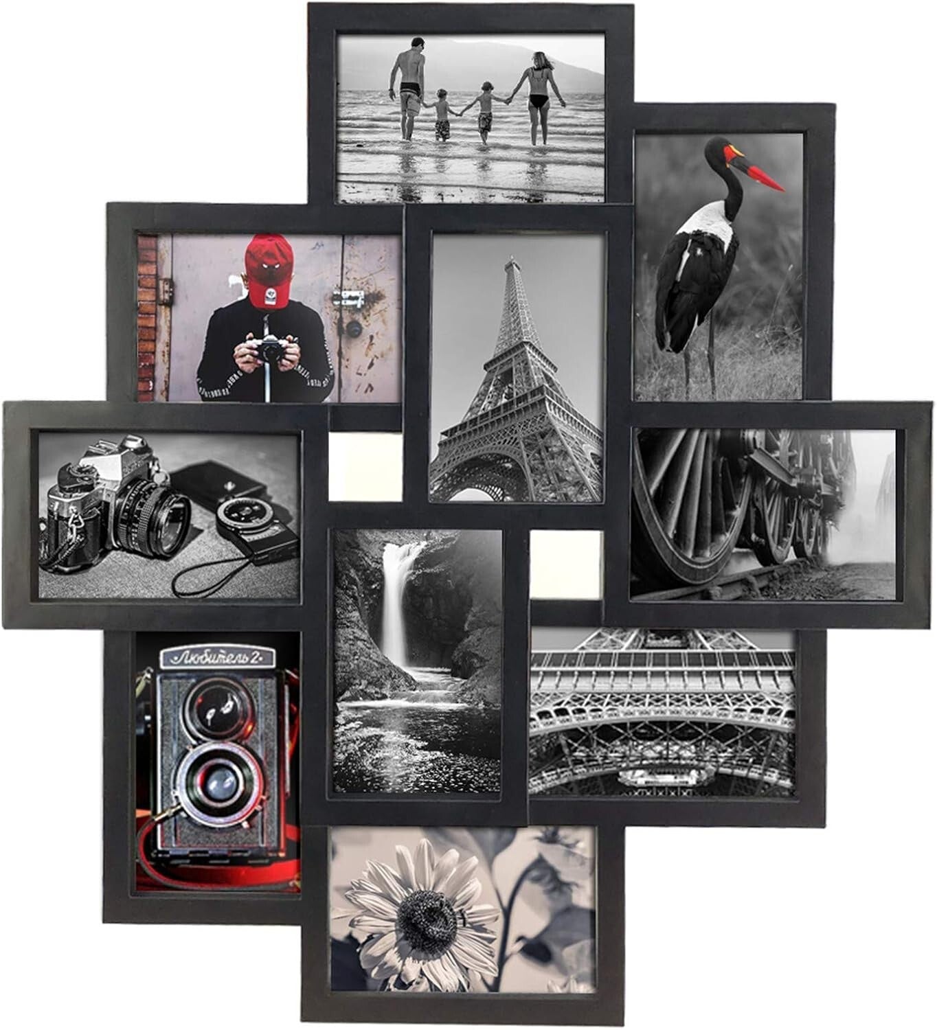 Create Stunning Memories with 10-Opening 4x6 Black Collage Picture Frame