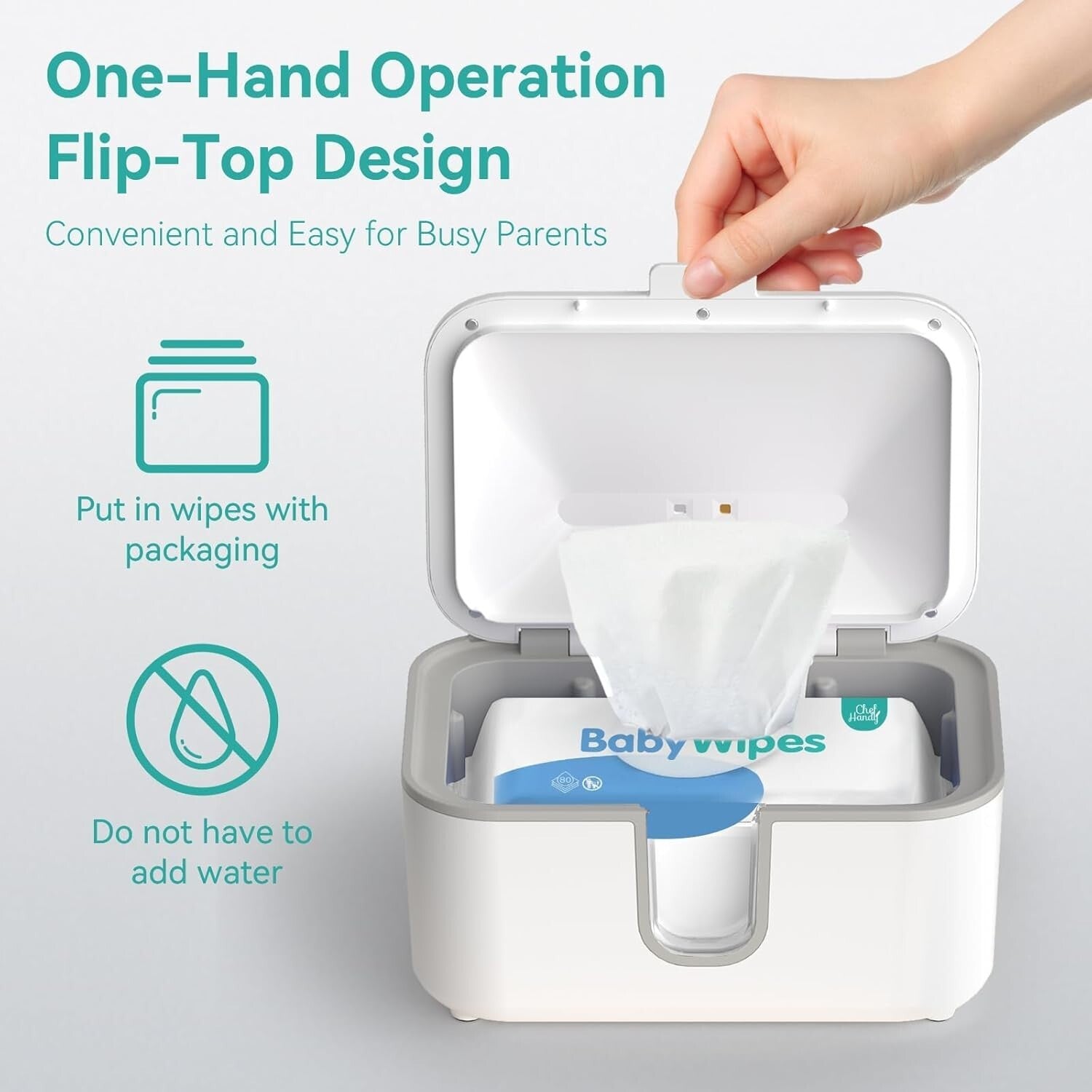 Diaper Wipe Warmer with Three Heating Modes - 100 Wipe Capacity & Easy Use