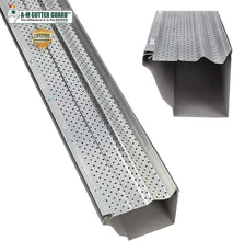 Load image into Gallery viewer, Rust-Free Aluminum Gutter Guard with 380 Holes - 200 Feet for Seamless Drainage