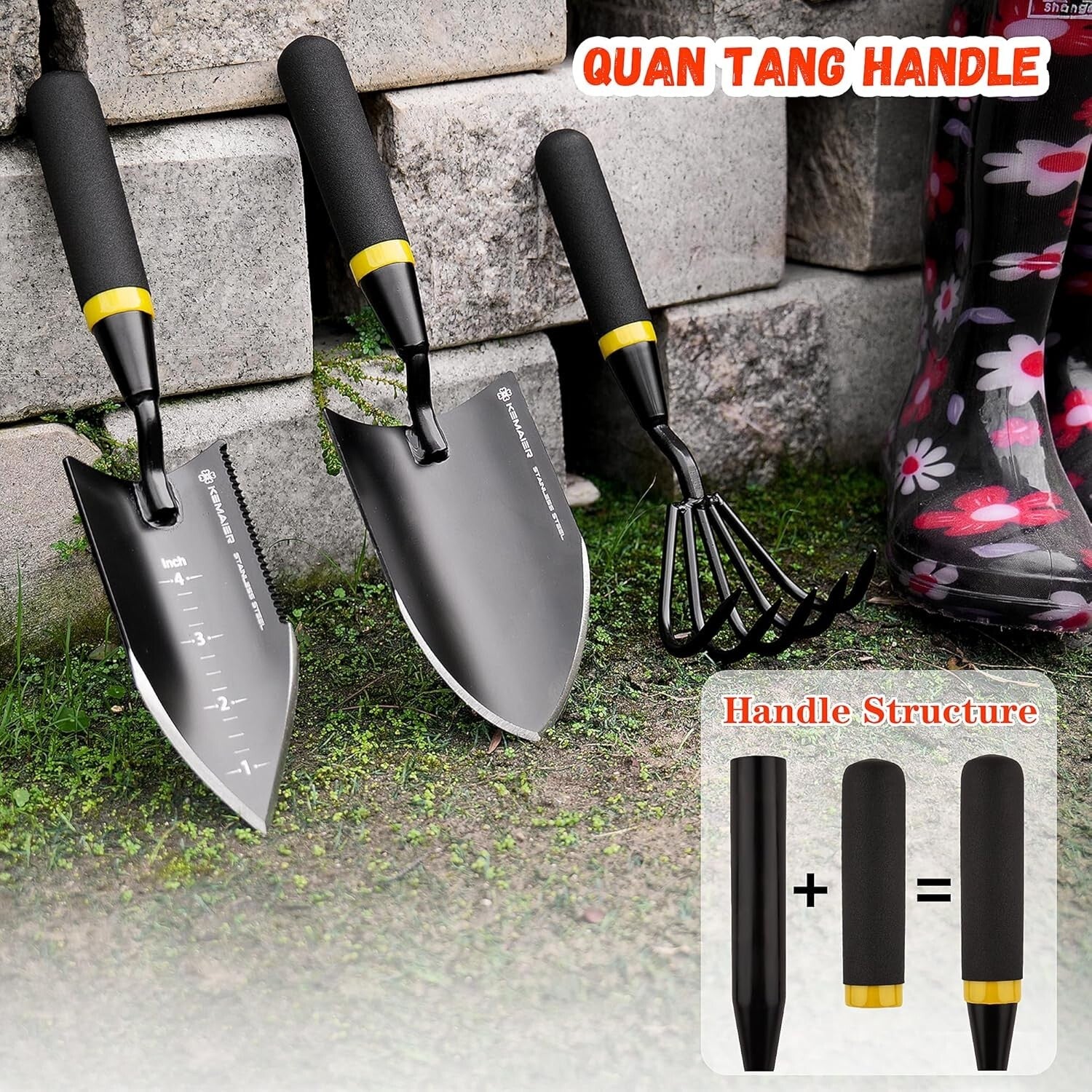 Ergonomic Heavy-Duty Garden Tool Set - Perfect for Digging & Transplanting