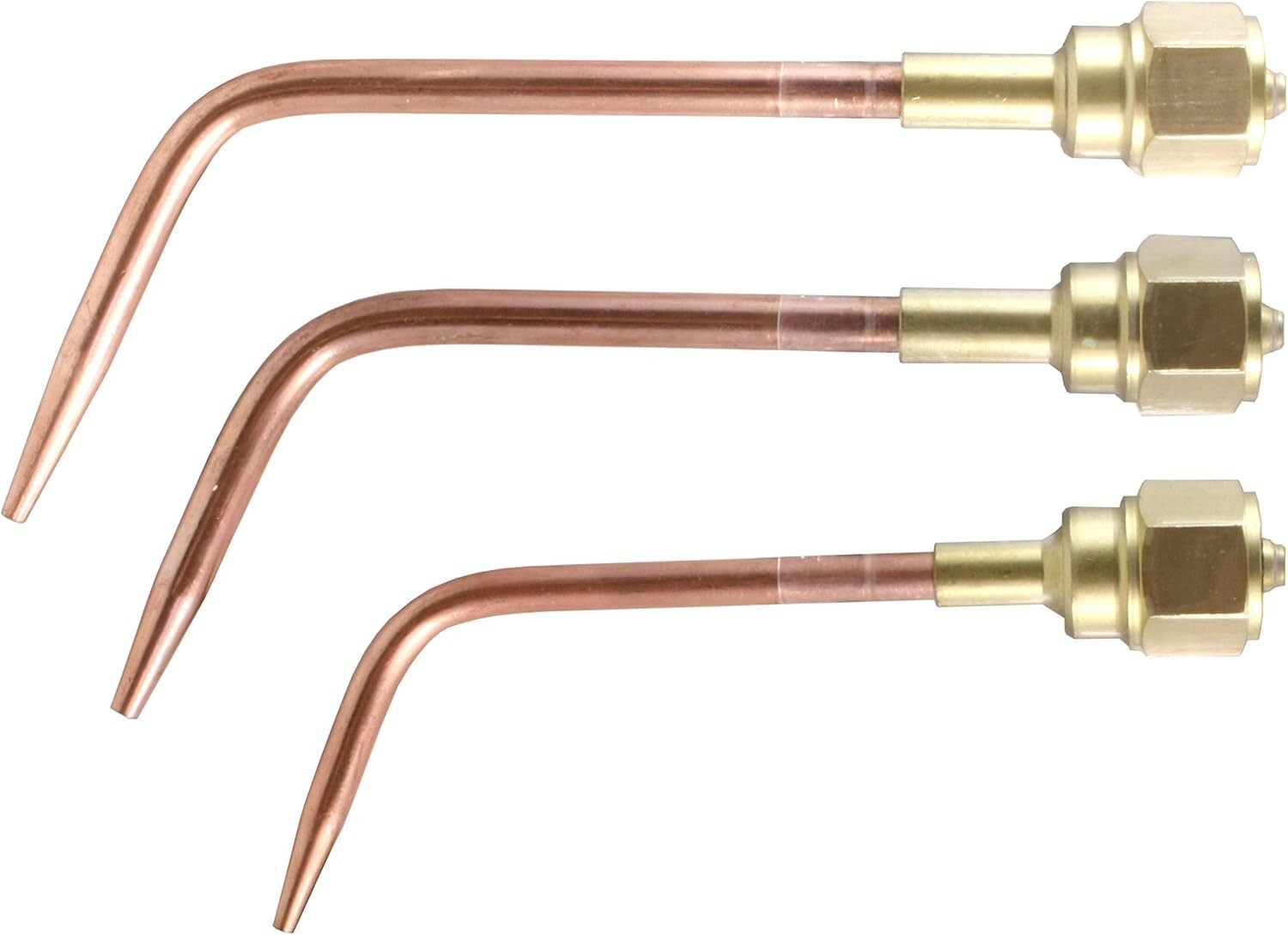 Durable Copper Welding Nozzles - 3-Pack for Victor 300 Torch Handles #1, #2 & #3