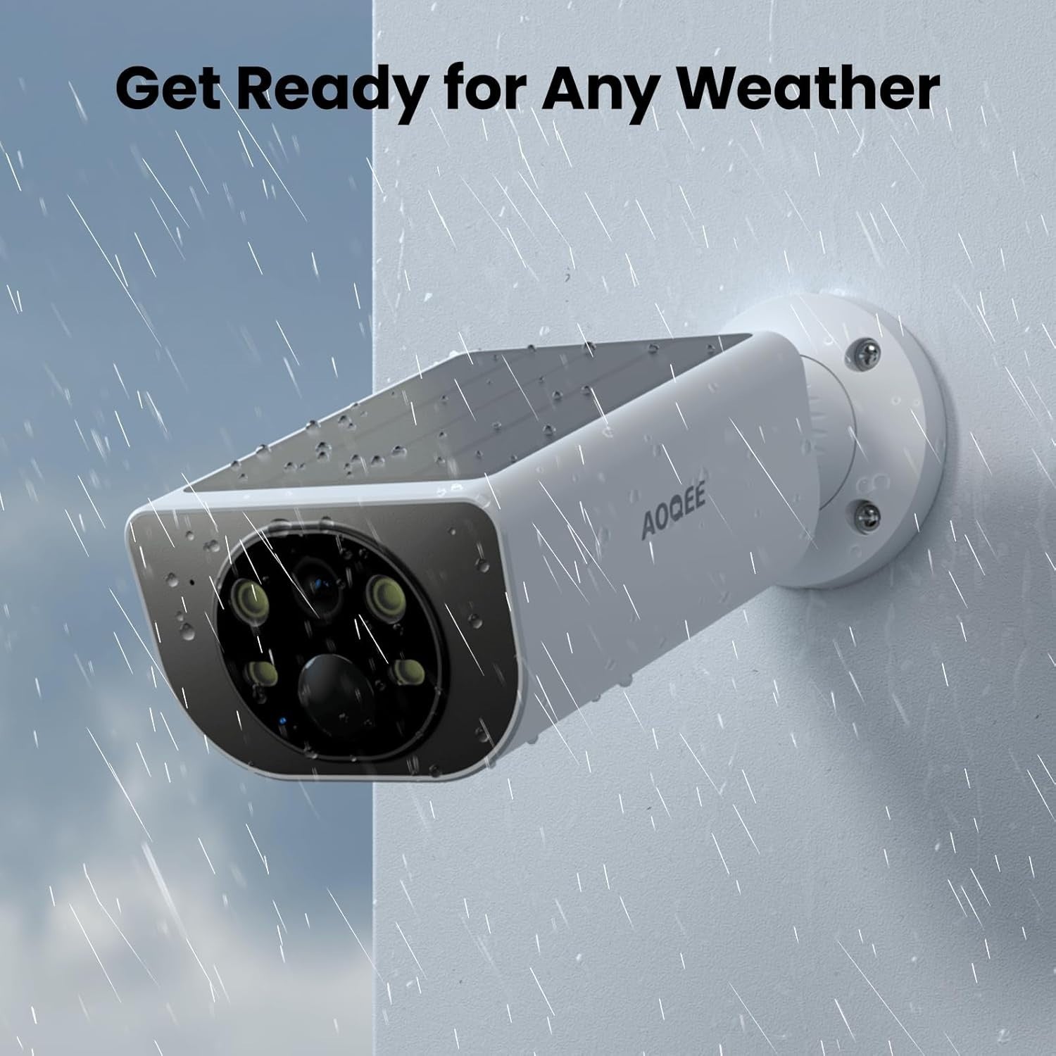 Elevate Security with Wireless 2K Solar Camera - Waterproof & Alexa-Compatible