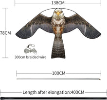 Load image into Gallery viewer, Reflective Bird Scarer Kite with Adjustable 4m Pole – Effective Farm Protection