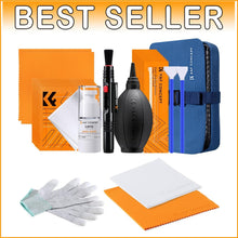 Load image into Gallery viewer, Pro Lens Cleaning Kit with Anti-Static Gloves &amp; 15ml Cleaning Liquid - Blue