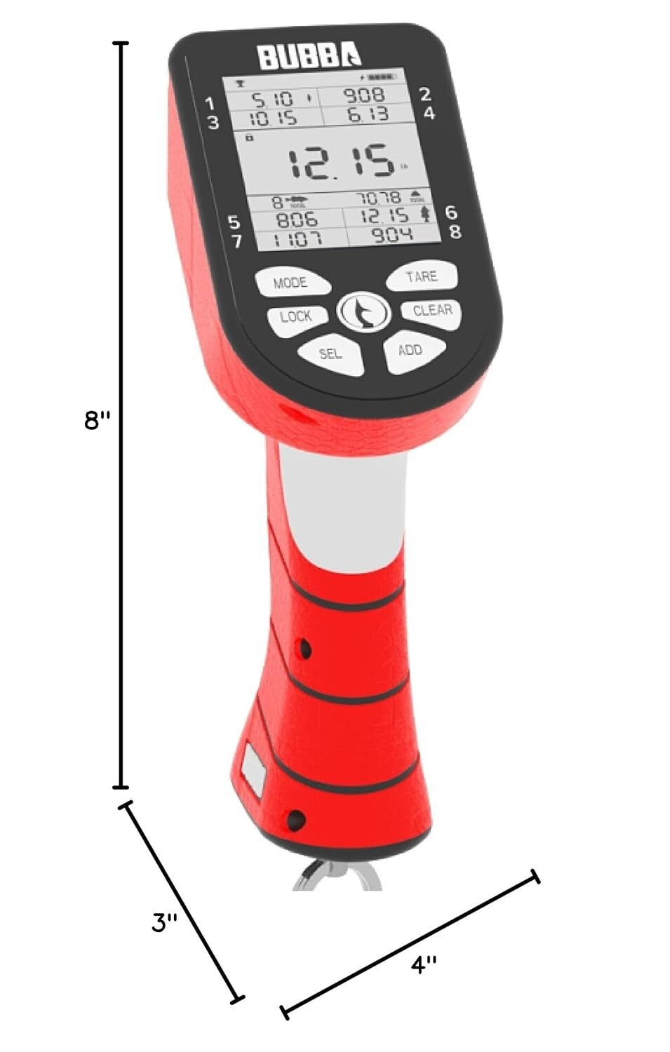 Tournament-Grade Smart Fish Scale - Waterproof, Digital Display & Dual Modes