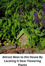 Load image into Gallery viewer, Eco-Friendly Mason Bee House with Bamboo Tubes - Attract Gentle Pollinators