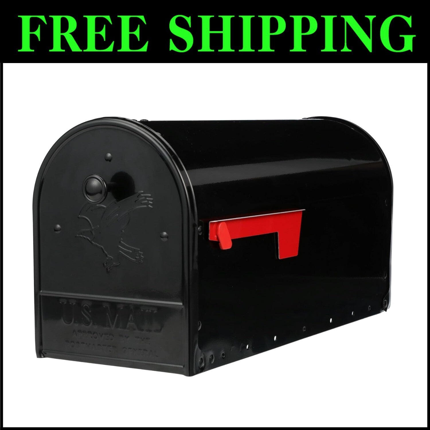 Gibraltar Outback Large Steel Mailbox with Double Rear Access for Easy Retrieval