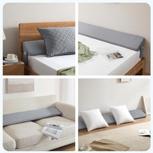Load image into Gallery viewer, High-Density Foam King Size Bed Wedge Pillow - Grey Gap Filler with Pockets