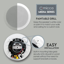 Load image into Gallery viewer, High-Performance 6.5-Inch In-Ceiling Speaker for Home Theater &amp; Surround Sound