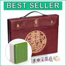 Load image into Gallery viewer, Professional Chinese Mahjong Set with 146 Scratch-Resistant Tiles - Travel Case