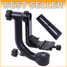 Load image into Gallery viewer, Professional DSLR Gimbal Tripod Head with Arca-Swiss Plate – Wildlife Ready