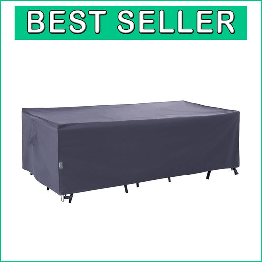 Adjustable Large Patio Furniture Cover - Heavy Duty Waterproof & Tear-Resistant