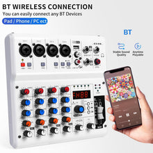 Load image into Gallery viewer, Portable 6-Channel Audio Mixer with 99 Effects for Live Streaming and Podcasting