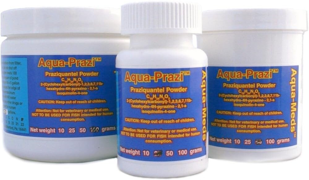 25g Aqua Prazi - Effective Skin & Gill Fluke Treatment for Koi and Pond Fish