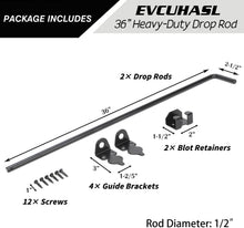 Load image into Gallery viewer, Durable 36" Cane Bolt with Powder Coating - Perfect for Gates &amp; Fences, 2-Pack