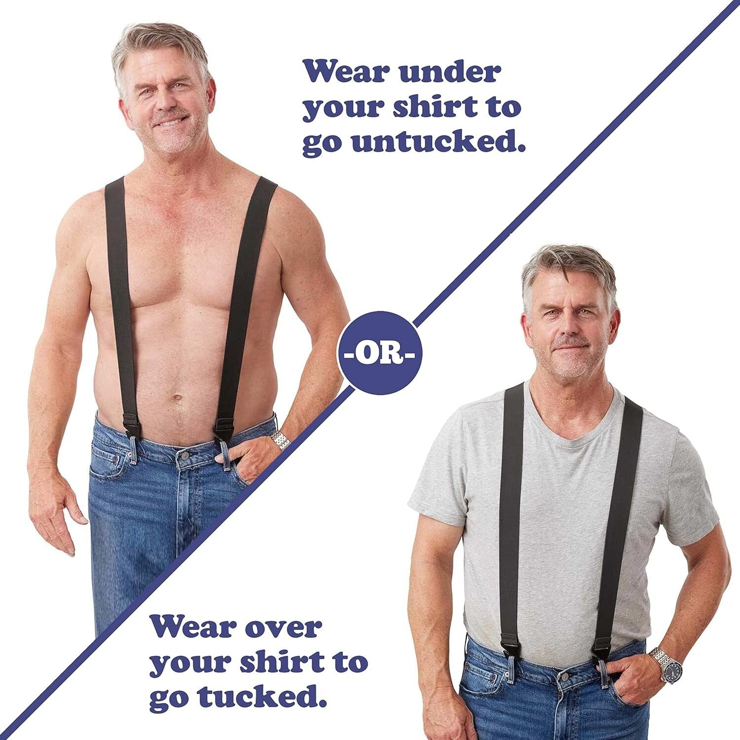 Adjustable Upfitter Hidden Suspenders for Men - Ultimate Comfort & Style