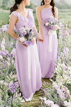 Load image into Gallery viewer, Lavender Artificial Flower Bridesmaid Bouquet Set of 4 - Elegant 7-Inch Design