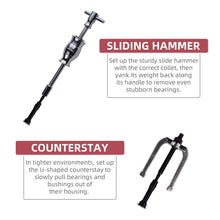 Load image into Gallery viewer, Versatile 16PCS Chrome Molybdenum Bearing Extractor Tool Set with Hammer