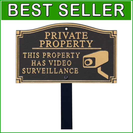 Durable Decorative Garden Boss Private Property Sign with Alumi-Shield Coating