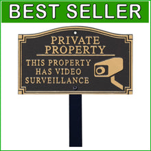 Load image into Gallery viewer, Durable Decorative Garden Boss Private Property Sign with Alumi-Shield Coating