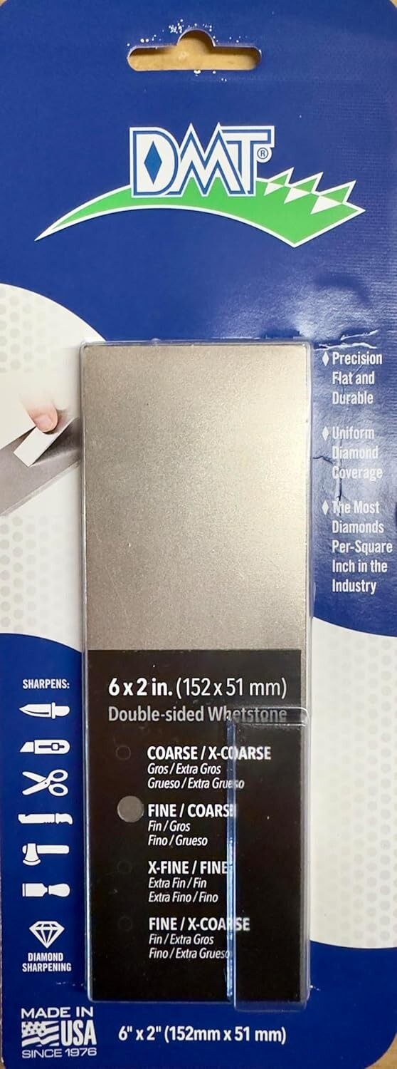 6" Two-Sided Dia-Sharp Diamond Sharpening Stone - Fine & Extra Fine Grits