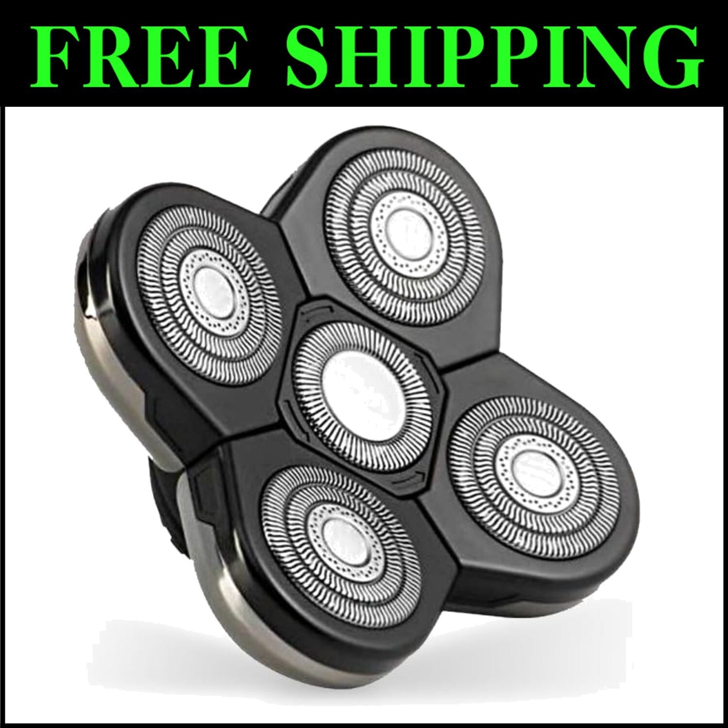 Efficient Replacement Shaver Head - Flexible Blades for Perfect Shaving Contours