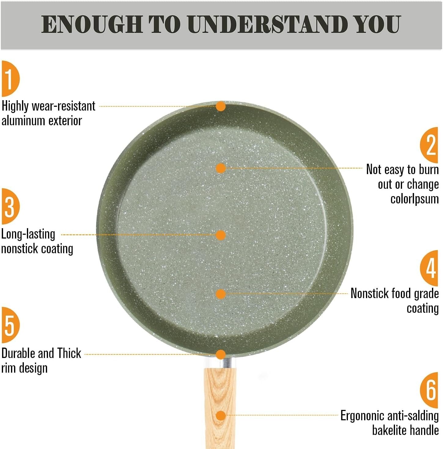 Complete 12-Piece Green Cooking Set - Granite Nonstick Pots & Pans Included