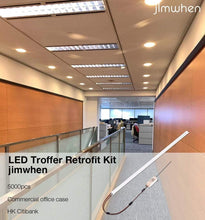 Load image into Gallery viewer, 4 Pack LED Troffer Retrofit Kit - 36W Magnetic Installation, 5000K Brightness
