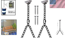 Load image into Gallery viewer, Heavy-Duty Rustproof Porch Swing Chain Kit with Silent Hangers, 1000LB Capacity