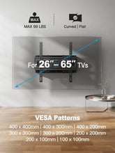 Load image into Gallery viewer, Universal Full Motion Tilt and Swivel TV Mount for 26-65 inch TVs - Easy Install