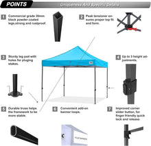 Load image into Gallery viewer, Heavy Duty 10x10 Patio Tent with UV Protection - Ideal for Events &amp; Parties
