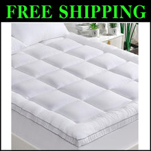 Load image into Gallery viewer, Luxury King Size Bamboo Mattress Topper – Soft, Cooling &amp; Machine Washable
