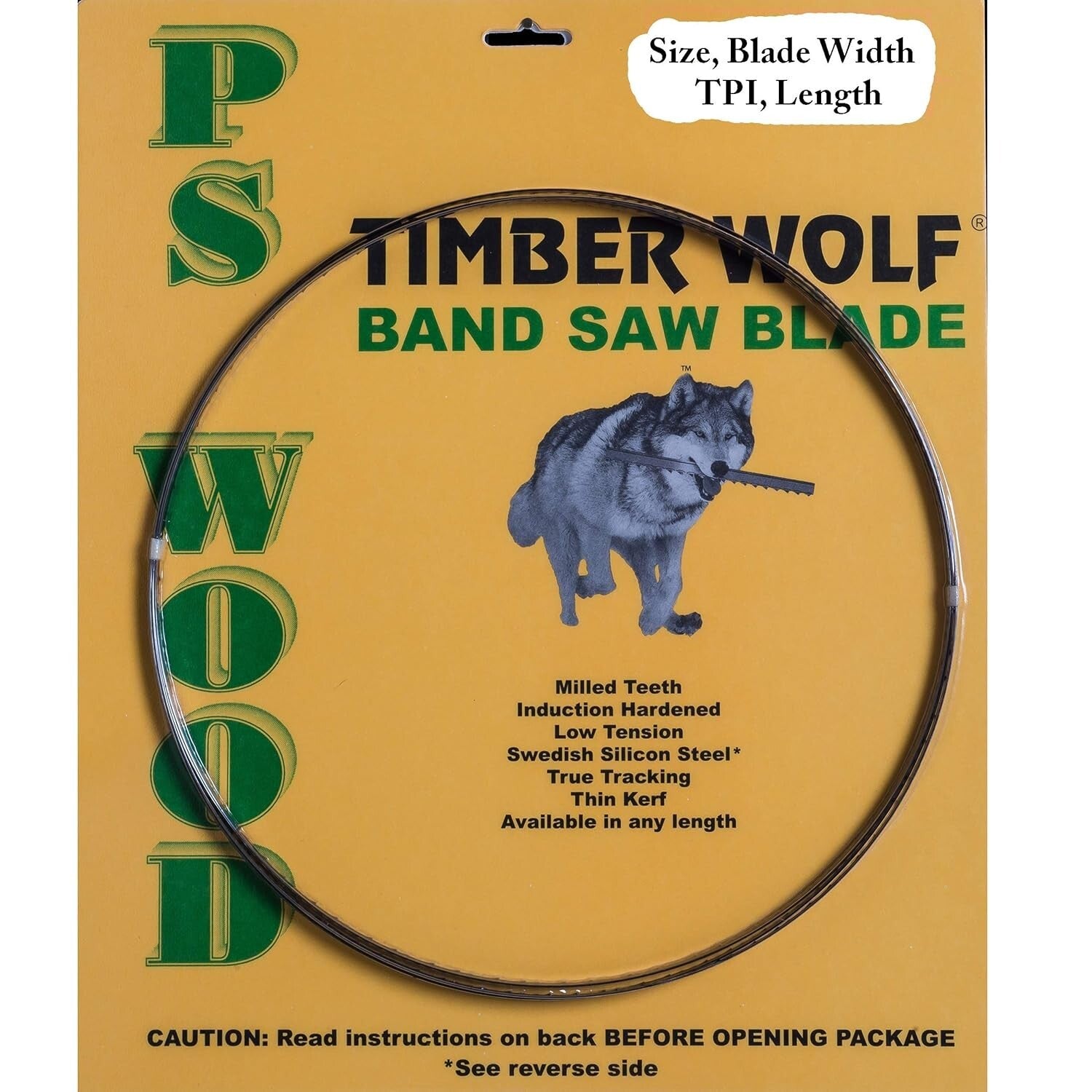 Efficient 70.5" Carbon Steel Band Saw Blade - Perfect for Resawing & Radius Cuts