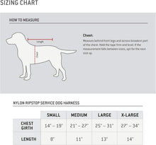 Load image into Gallery viewer, Reflective Nylon Ripstop Service Dog Harness: Large, All-Stage Comfort &amp; Control