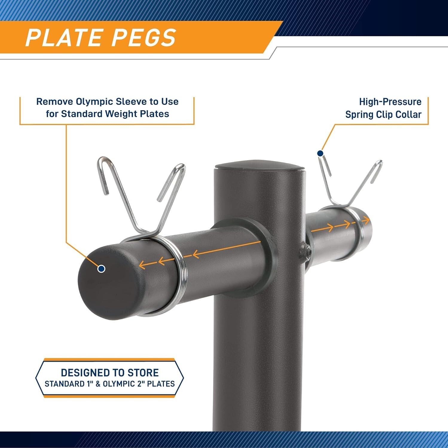 Sturdy Alloy Steel Weight Plate Tree with Transport Wheels - 300 lb Capacity