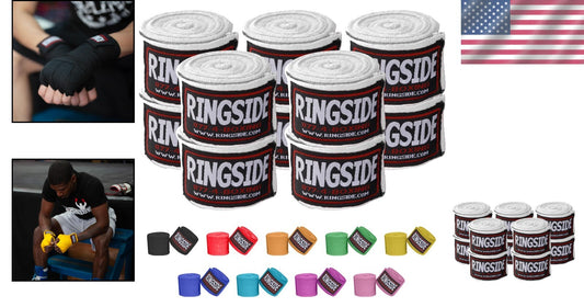 5 Pairs Premium Mexican Style Boxing Hand Wraps - Elastic Cotton Comfort