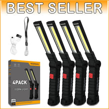 Load image into Gallery viewer, Portable 800 Lumen Work Lights with 5 Brightness Modes - Ultimate DIY Companion