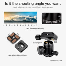 Load image into Gallery viewer, Compact 20"/51cm Mini Tripod with 360° Ball Head &amp; Quick Release for Cameras