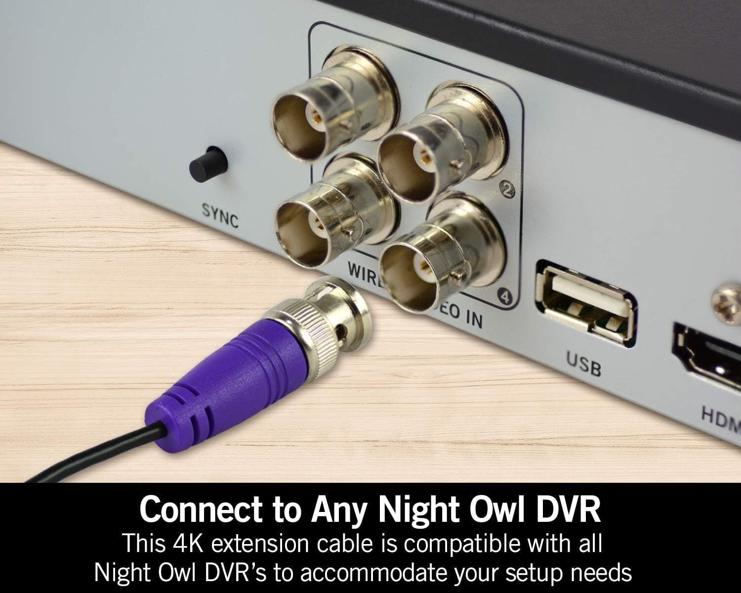 100 ft In-Wall Camera Extension Cable - Perfect for Indoor & Outdoor Security