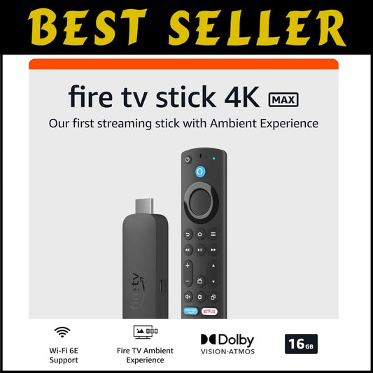 Experience 1.5 Million+ Titles: Fire TV Stick 4K Max with Dolby Audio & Control