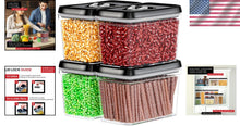 Load image into Gallery viewer, BPA-Free Food Storage Containers - Airtight Canisters for Flour, Sugar, and More