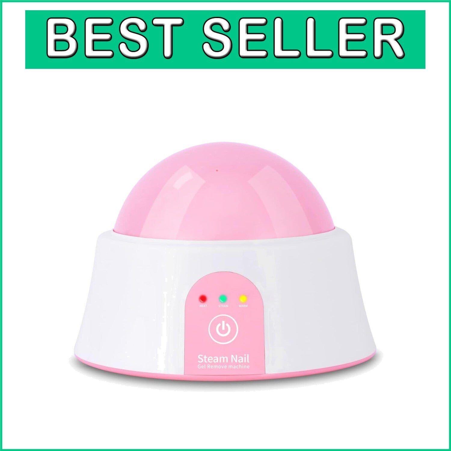 At-Home Steam Nail Polish Remover with Timer and Cuticle Pusher - Safe & Easy