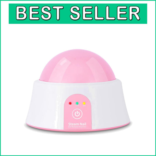 At-Home Steam Nail Polish Remover with Timer and Cuticle Pusher - Safe & Easy